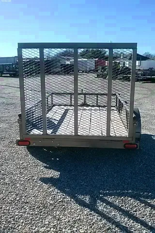 Utility Trailer Bumper Pull Beige Ramp 8ft