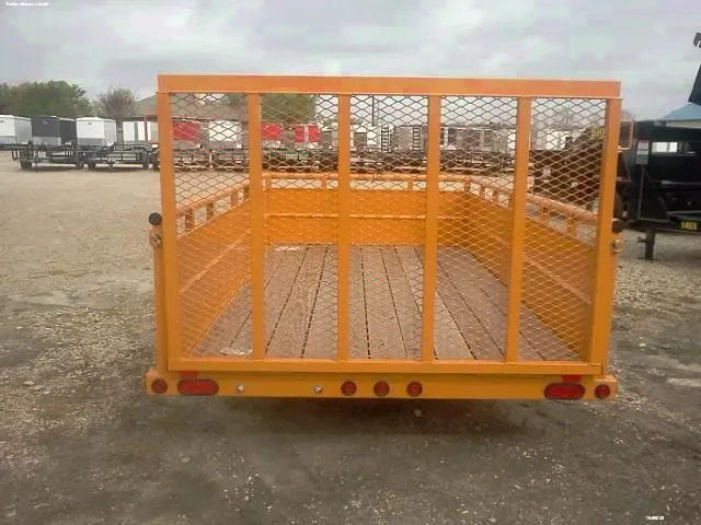 Yellow SA 12ft Utility Trailer w/Gate