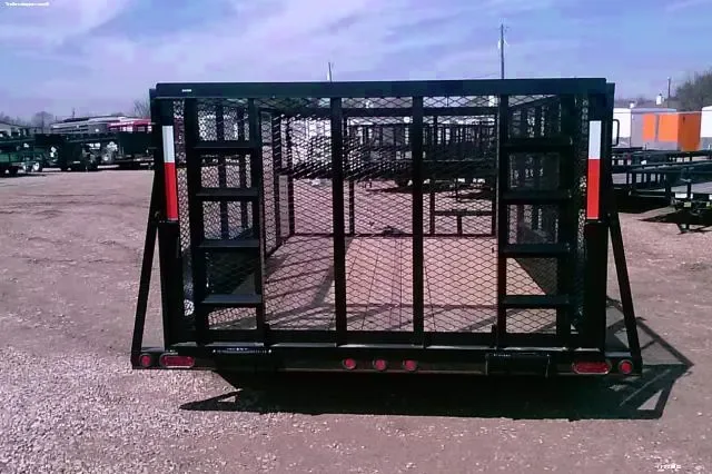 12ft Landscape Trailer w/Wide Tool Basket
