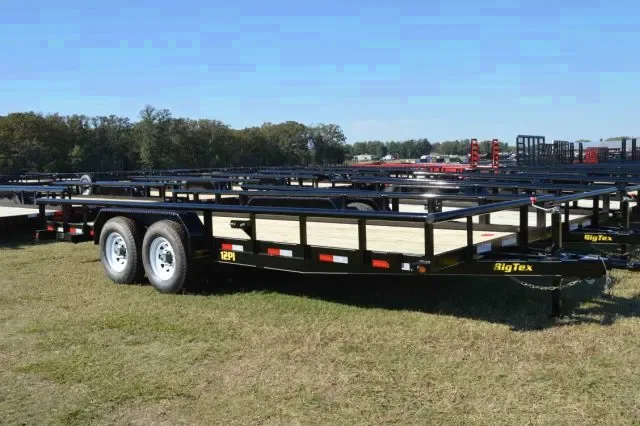 16ft Black Utility Trailer w/Tandem 5200lb Axles