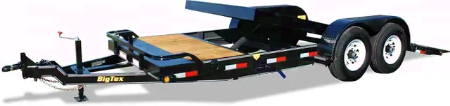 16ft Black Tilt Bed Equipment Trailer