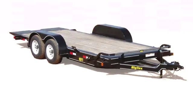 18ft Tilt Bed Equipment Trailer w/Wood Floor
