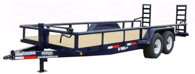 18ft Utility Trailer w/Stand Up Ramps