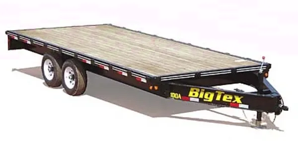 16ft Equipment Trailer-Deckover w/5200lb axles