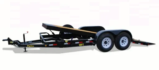 Black 20 ft Tilt Bed Equipment Trailer