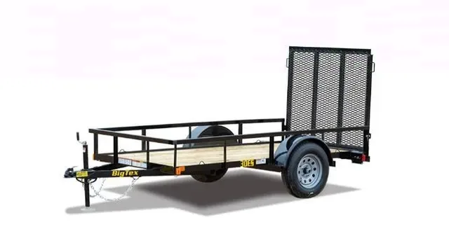 Big Tex 30ES 60" x 10 Economy Single Axle Utility Trailer
