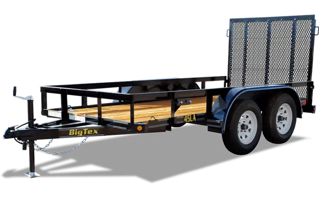 45LA-60" x 10 Tandem Axle Angle Iron Utility Trailer