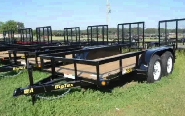 45LA-60" x 10 Tandem Axle Angle Iron Utility Trailer