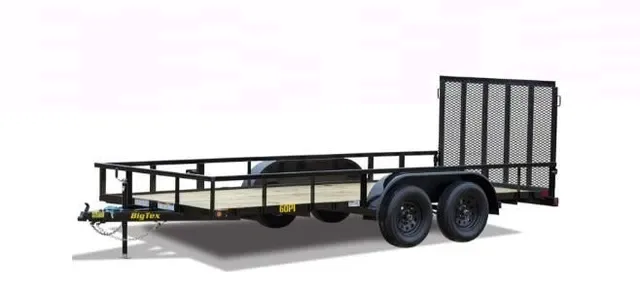 Big Tex 60PI 77" x 16 Tandem Axle Pipe Top Utility Trailer