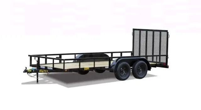 Big Tex 60PI 77" x 12 Tandem Axle Pipe Top Utility Trailer