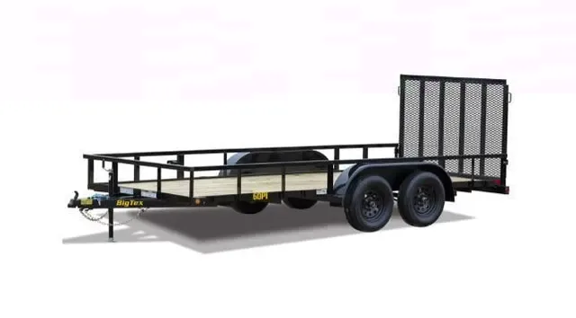 Big Tex 60PI 77" x 12 Tandem Axle Pipe Top Utility Trailer