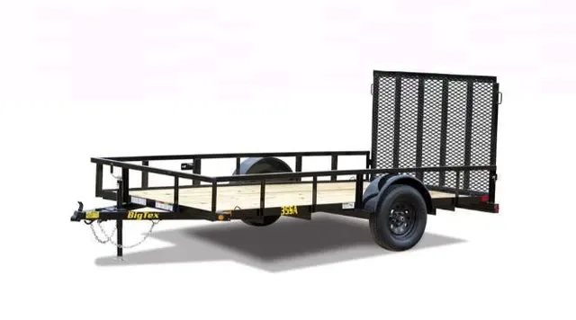 Big Tex 35SA 2995# SA UT(6 1/2 x 12) Black Spare mount 4 Rampgate