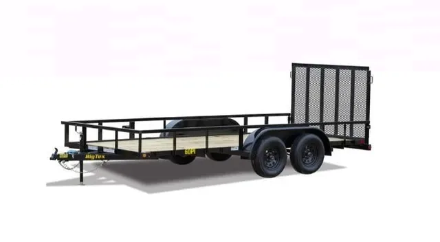 Big Tex 60PI 77" x 12 Tandem Axle Pipe Top Utility Trailer