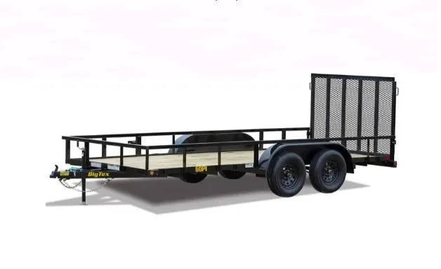 Big Tex 60PI 77" x 12 Tandem Axle Pipe Top Utility Trailer