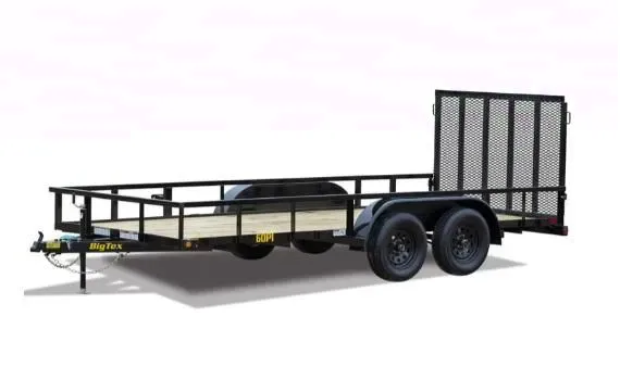 Big Tex 60PI 77" x 12 Tandem Axle Pipe Top Utility Trailer