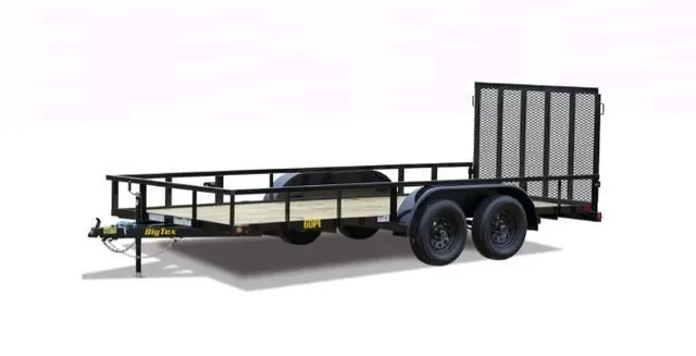 Big Tex 60PI 77"x12 Tandem Axle Pipe Top Utility Trailer