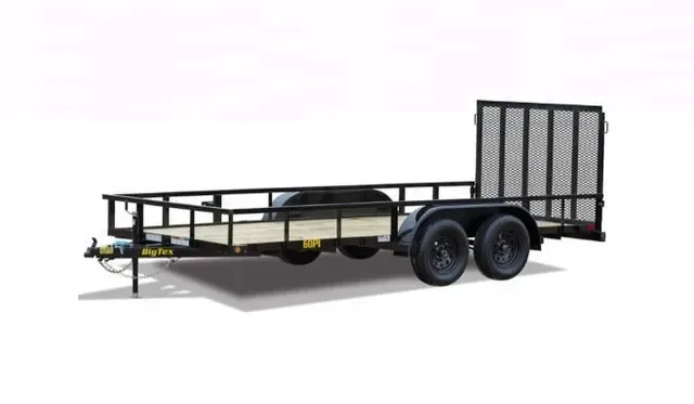 Big Tex 60PI 77" x 12 Tandem Axle Pipe Top Utility Trailer