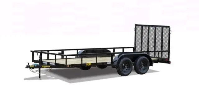 Big Tex 60PI 77" x 12 Tandem Axle Pipe Top Utility Trailer
