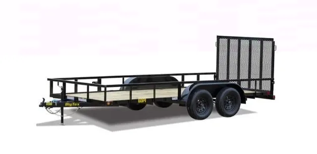 Big Tex 60PI 77" x 12 Tandem Axle Pipe Top Utility Trailer