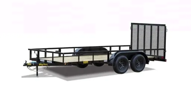 Big Tex 60PI 77" x 14 Tandem Axle Pipe Top Utility Trailer