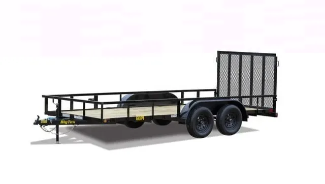 Big Tex 60PI 77" x 14 Tandem Axle Pipe Top Utility Trailer