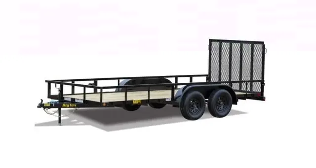 Big Tex  60PI 77"x14 Tandem Axle Pipe Top Utility Trailer