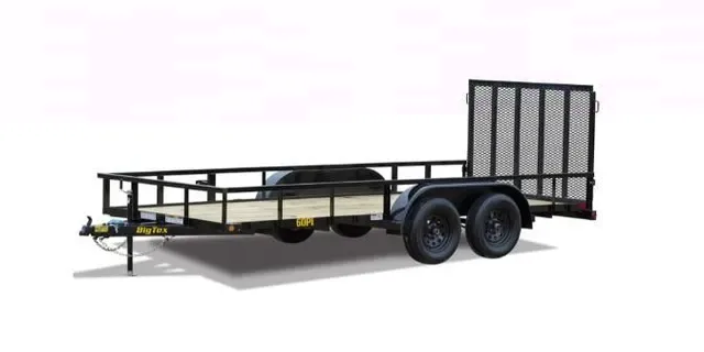 Big Tex 60PI 77" x 14 Tandem Axle Pipe Top Utility Trailer