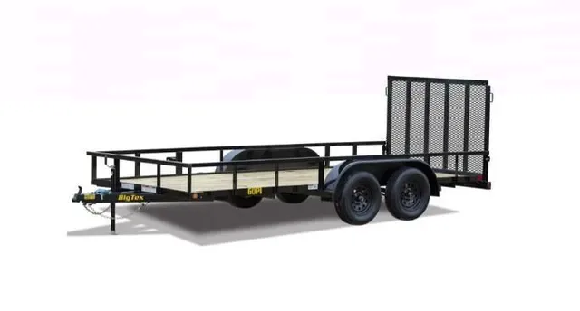 Big Tex 60PI 77" x 14 Tandem Axle Pipe Top Utility Trailer
