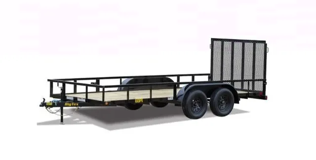 Big Tex 60PI 77" x 14 Tandem Axle Pipe Top Utility Trailer