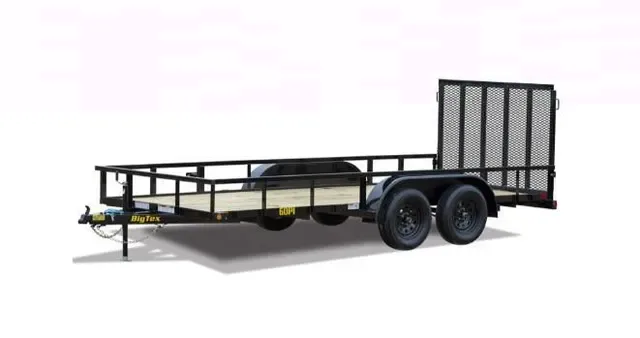 Big Tex 60PI 77" x 16 Tandem Axle Pipe Top Utility Trailer