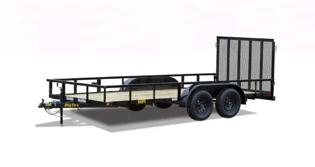 Big Tex 60PI 77" x 16 Tandem Axle Pipe Top Utility Trailer