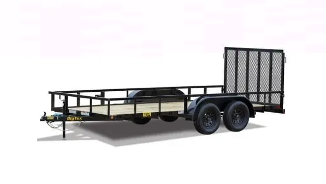 Big Tex 60PI 77" x 16 Tandem Axle Pipe Top Utility Trailer