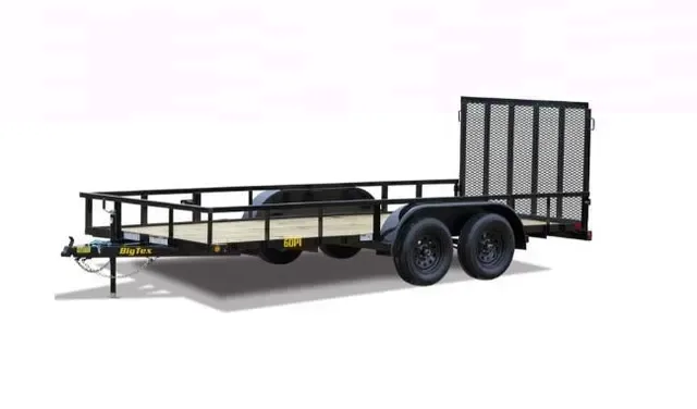 Big Tex 60PI 77" x 16 Tandem Axle Pipe Top Utility Trailer
