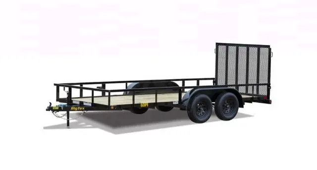 Big Tex 60PI 77" x 16 Tandem Axle Pipe Top Utility Trailer