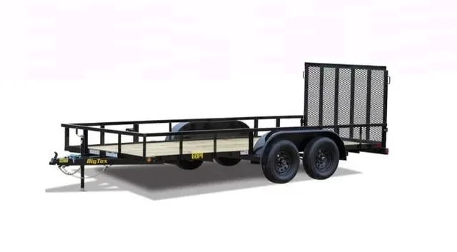 Big Tex 60PI 77" x 16 Tandem Axle Pipe Top Utility Trailer