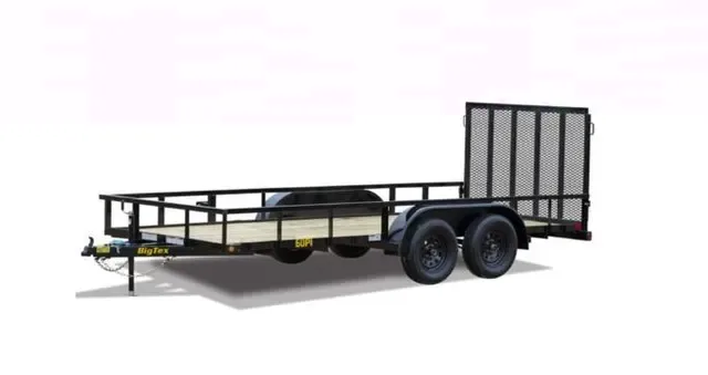 Big Tex 60PI 77" x 16 Tandem Axle Pipe Top Utility Trailer
