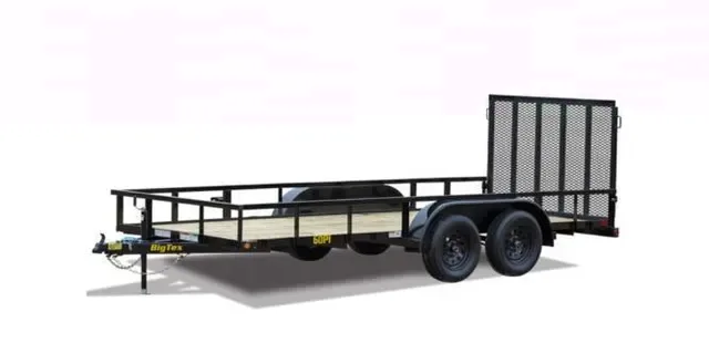Big Tex 60PI 77" x 16 Tandem Axle Pipe Top Utility Trailer