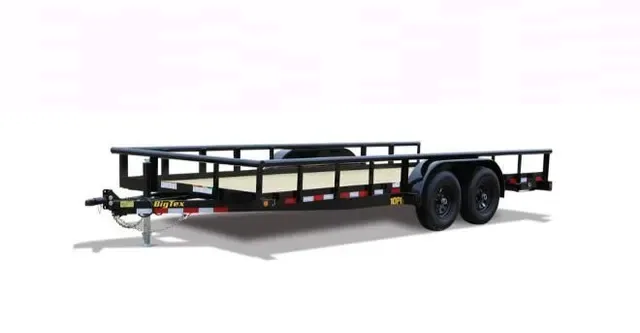 Big Tex 10PI 83" x 14 Pro Series Tandem Axle Pipe Top Utility Trailer
