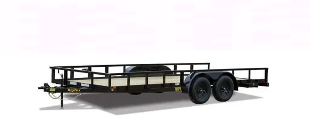 Big Tex 70PI-X 83" x 14 Tandem Axle Pipe Top Utility Trailer