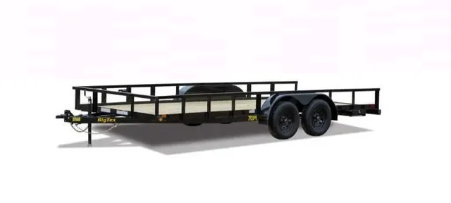 Big Tex 70PI-X 83" x 14 Tandem Axle Pipe Top Utility Trailer