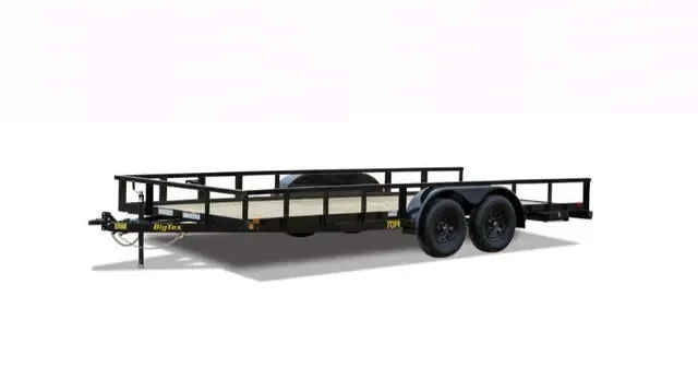Big Tex 70PI-X 83" x 16 Tandem Axle Pipe Top Utility Trailer