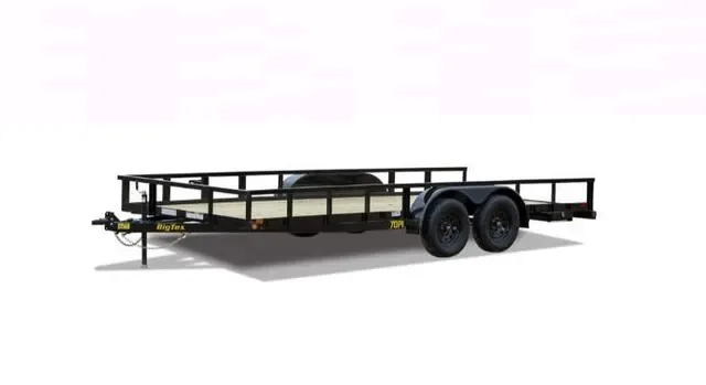 Big Tex 70PI-X 83" x 16 Tandem Axle Pipe Top Utility Trailer