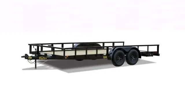 Big Tex 70PI-X 83" x 16 Tandem Axle Pipe Top Utility Trailer