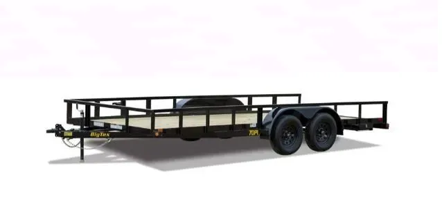 Big Tex 70PI-X 83" x 16 Tandem Axle Pipe Top Utility Trailer