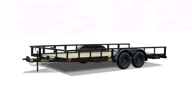 Big Tex 70PI-X 83" x 16 Tandem Axle Pipe Top Utility Trailer