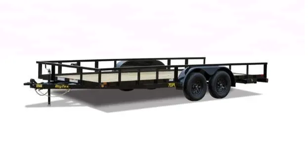 Big Tex 70PI-X 83" x 16 Tandem Axle Pipe Top Utility Trailer