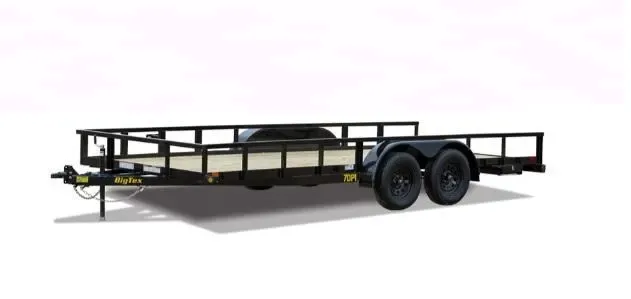 Big Tex 70PI-X 83" x 16 Tandem Axle Pipe Top Utility Trailer