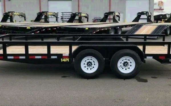 14PI-16 HD Tandem Axle Pipe Top Utility Trailer