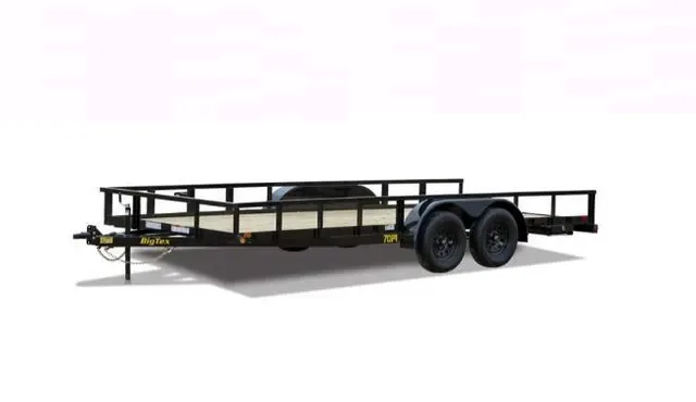Big Tex 70PI-X 83" x 18 Tandem Axle Pipe Top Utility Trailer