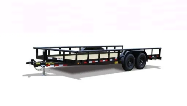 Big Tex 10PI 83" x 18 Pro Series Tandem Axle Pipe Top Utility Trailer